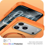 iPhone 18 Pro Max / 17 Pro Max EIDERWOOD Hybrid Plast Deksel m. Roterende Kickstand - MagSafe Kompatibel - Oransje