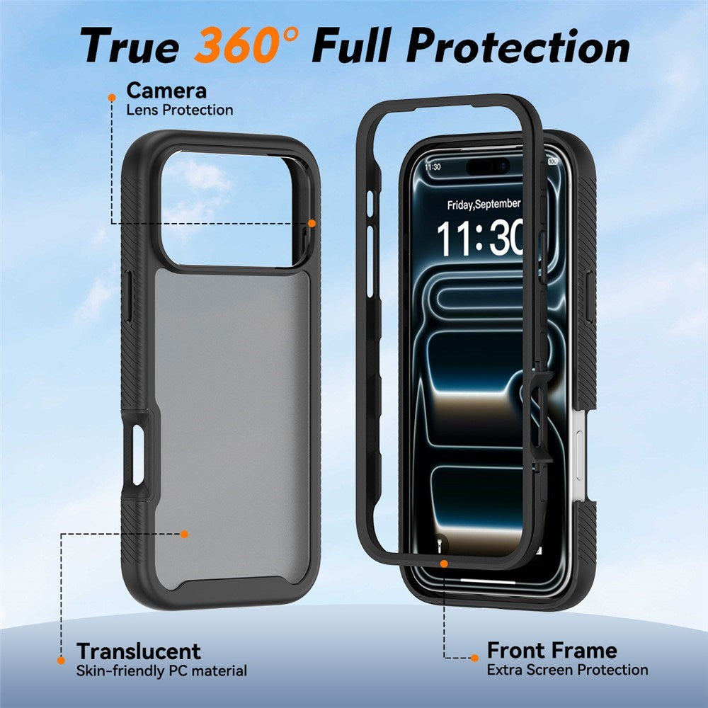 iPhone 18 Pro Max / 17 Pro Max EIDERWOOD Todelt Matt Hybrid Plast Deksel - Svart