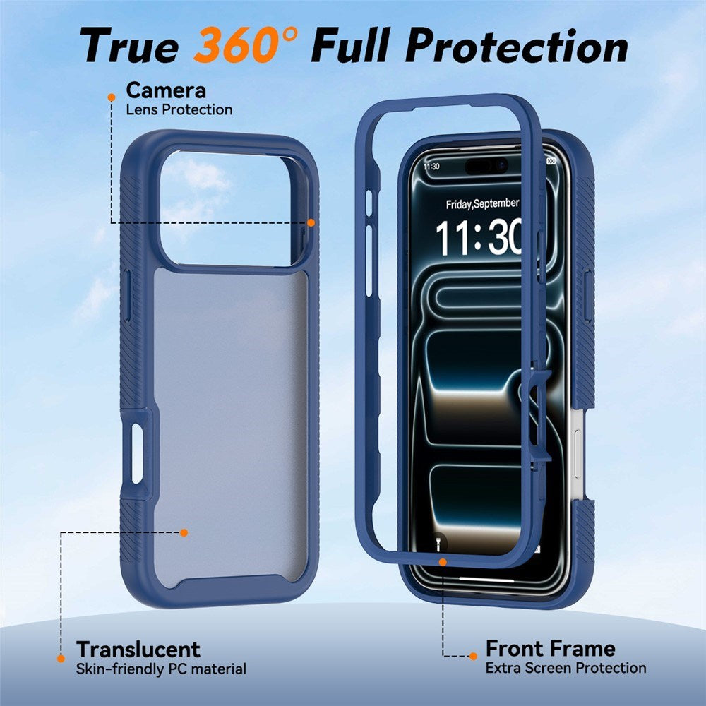 iPhone 18 Pro Max / 17 Pro Max EIDERWOOD Todelt Matt Hybrid Plast Deksel - Blå