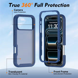 iPhone 18 Pro Max / 17 Pro Max EIDERWOOD Todelt Matt Hybrid Plast Deksel - Blå
