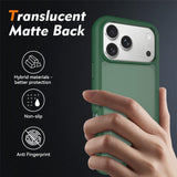 iPhone 18 Pro Max / 17 Pro Max EIDERWOOD Todelt Matt Hybrid Plast Deksel - Grønn