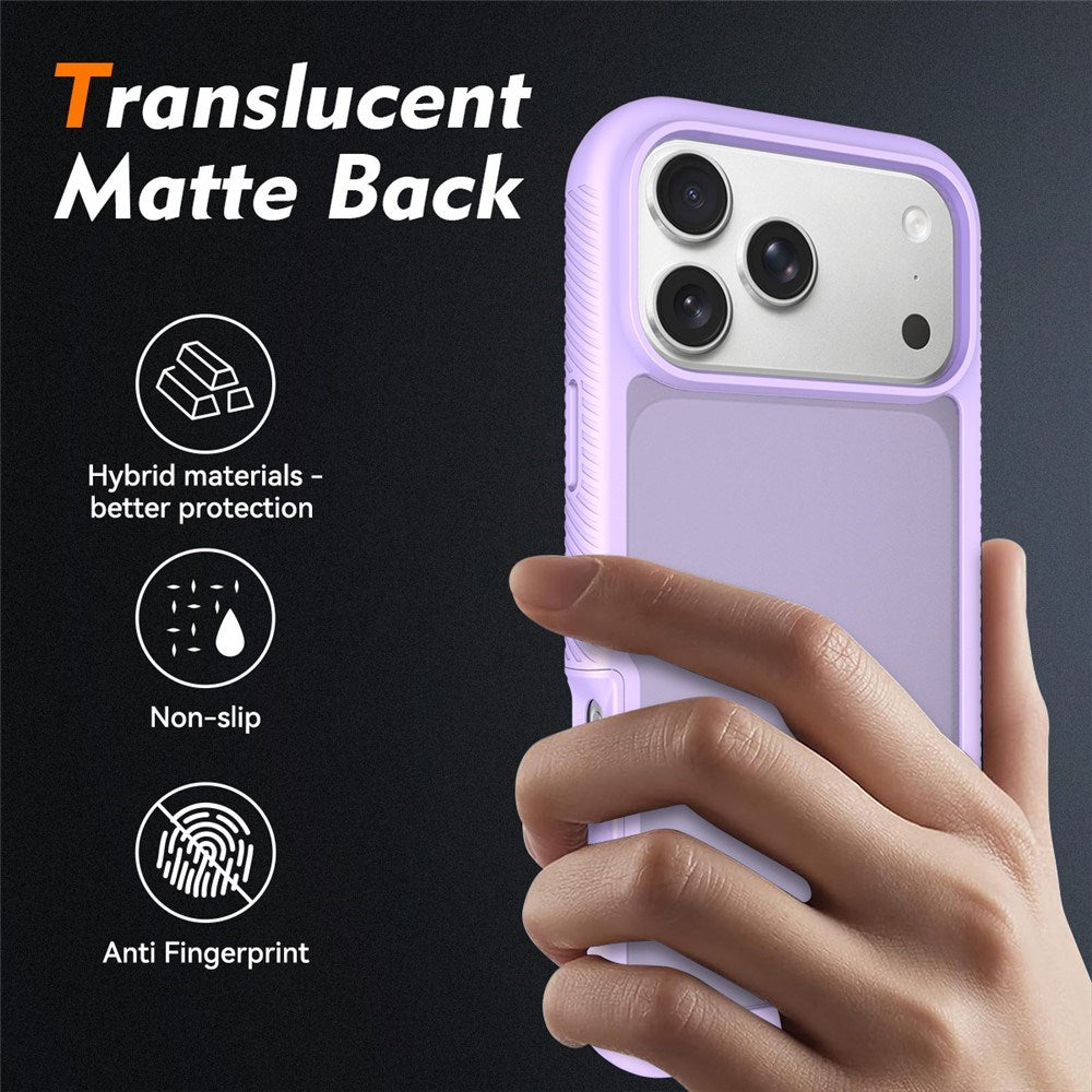 iPhone 18 Pro Max / 17 Pro Max EIDERWOOD Todelt Matt Hybrid Plast Deksel - Lilla