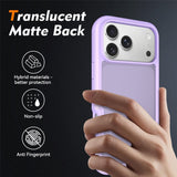 iPhone 18 Pro Max / 17 Pro Max EIDERWOOD Todelt Matt Hybrid Plast Deksel - Lilla