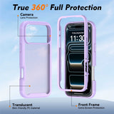 iPhone 18 Pro Max / 17 Pro Max EIDERWOOD Todelt Matt Hybrid Plast Deksel - Lilla