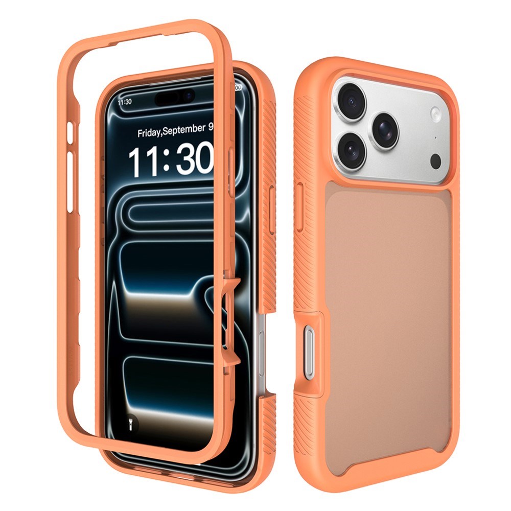 iPhone 18 Pro Max / 17 Pro Max EIDERWOOD Todelt Matt Hybrid Plast Deksel - Oransje