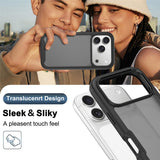 iPhone 18 Pro / 17 Pro EIDERWOOD Todelt Matt Hybrid Plast Deksel - Svart
