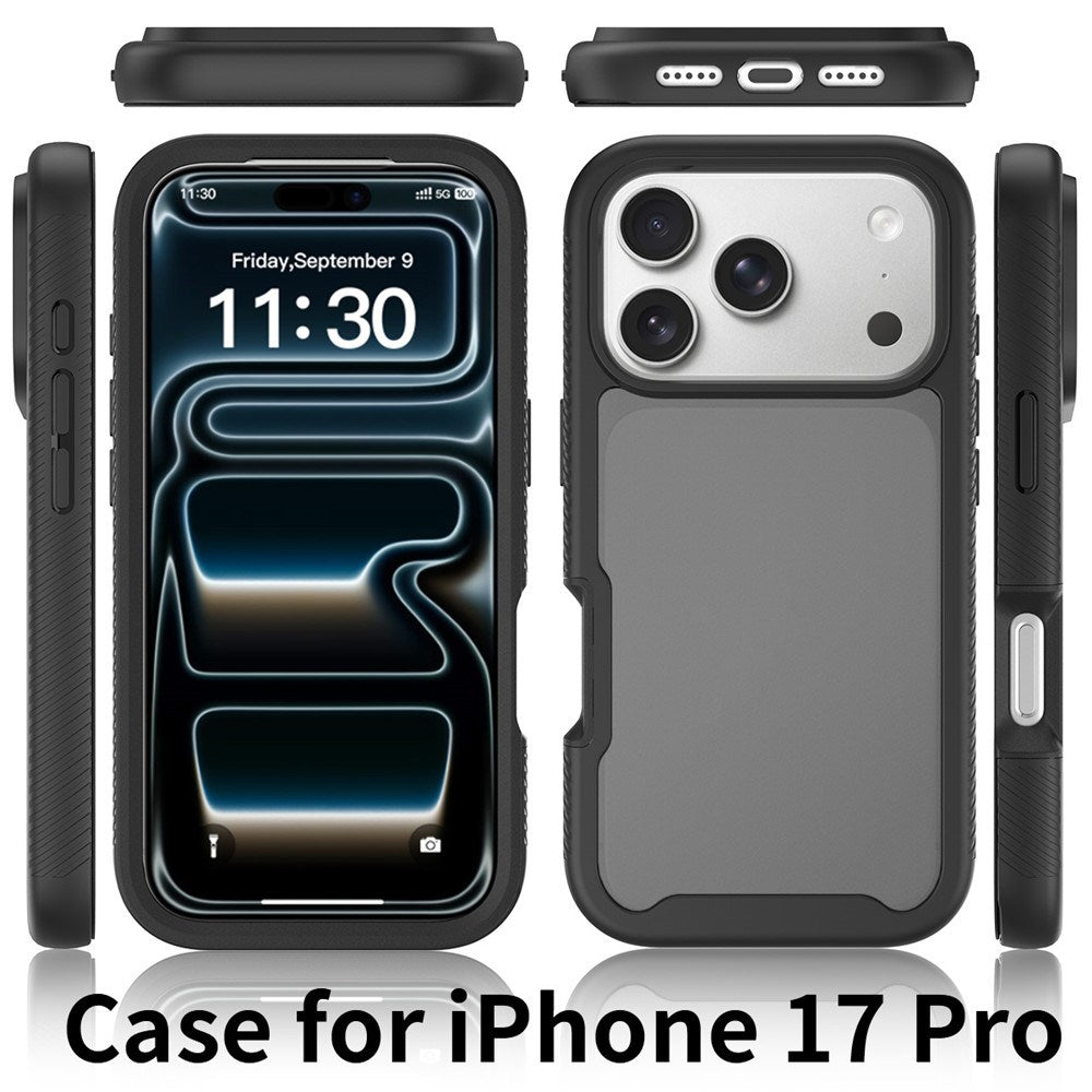 iPhone 18 Pro / 17 Pro EIDERWOOD Todelt Matt Hybrid Plast Deksel - Svart