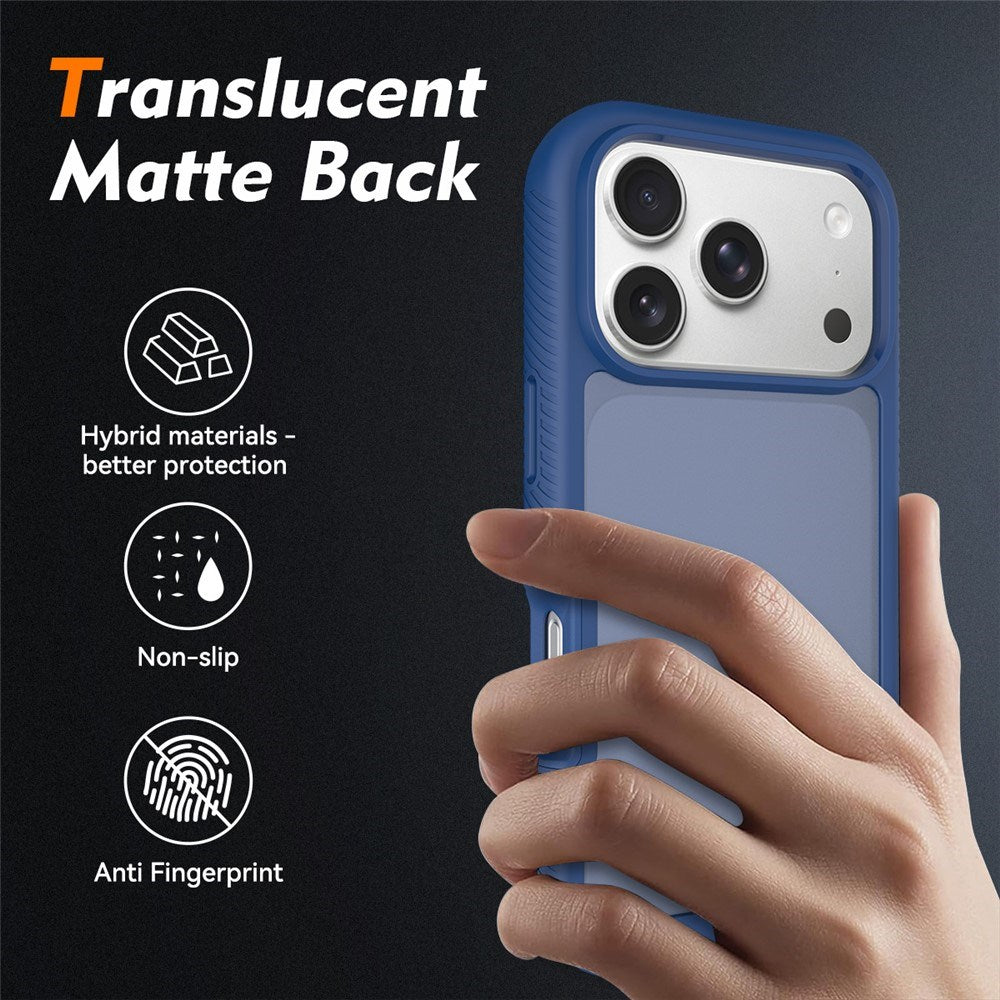 iPhone 18 Pro / 17 Pro EIDERWOOD Todelt Matt Hybrid Plast Deksel - Blå