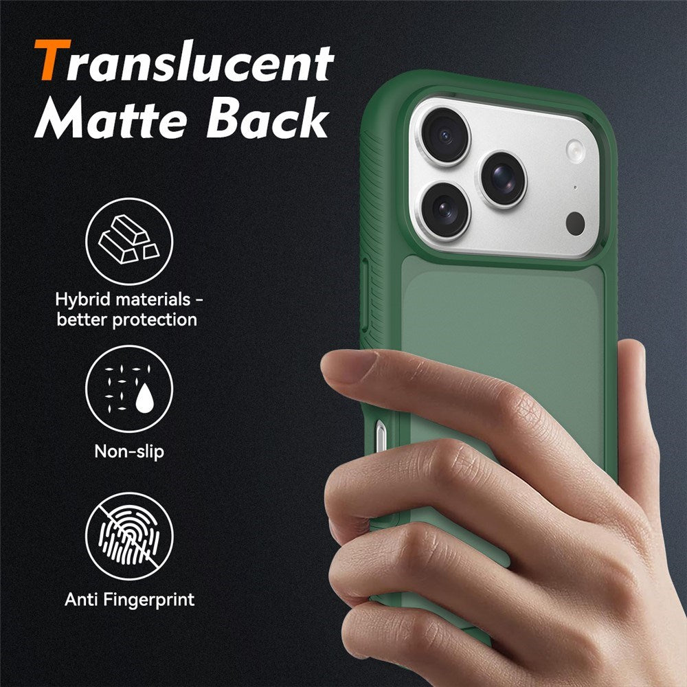 iPhone 18 Pro / 17 Pro EIDERWOOD Todelt Matt Hybrid Plast Deksel - Grønn