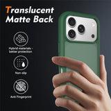 iPhone 18 Pro / 17 Pro EIDERWOOD Todelt Matt Hybrid Plast Deksel - Grønn