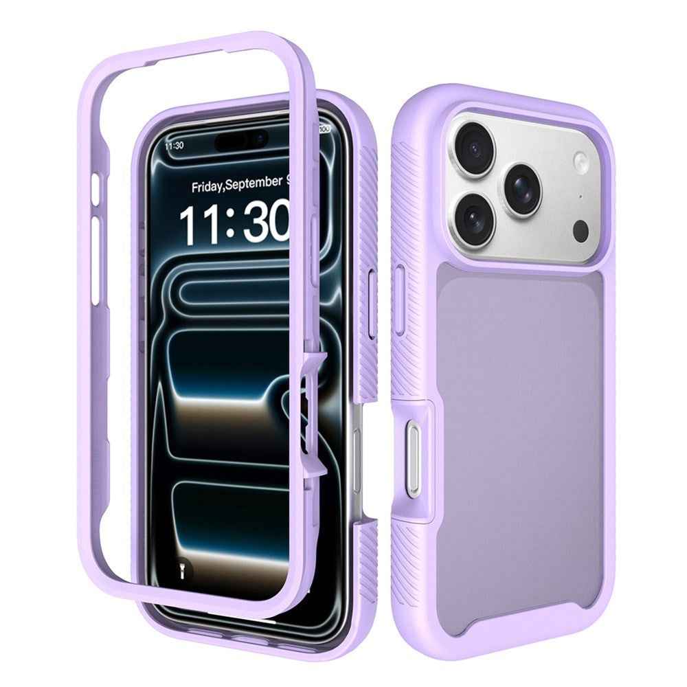 iPhone 18 Pro / 17 Pro EIDERWOOD Todelt Matt Hybrid Plast Deksel - Lilla