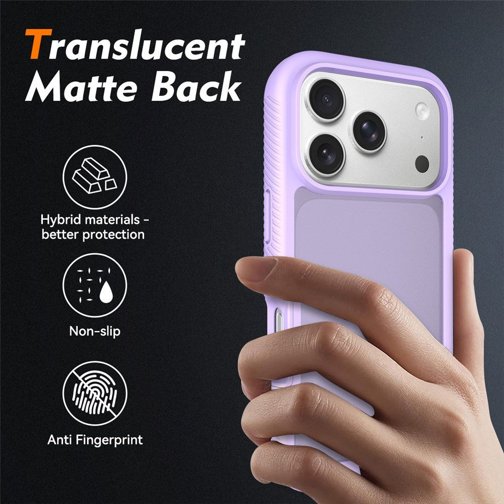 iPhone 18 Pro / 17 Pro EIDERWOOD Todelt Matt Hybrid Plast Deksel - Lilla