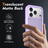 iPhone 18 Pro / 17 Pro EIDERWOOD Todelt Matt Hybrid Plast Deksel - Lilla