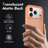 iPhone 18 Pro / 17 Pro EIDERWOOD Todelt Matt Hybrid Plast Deksel - Oransje