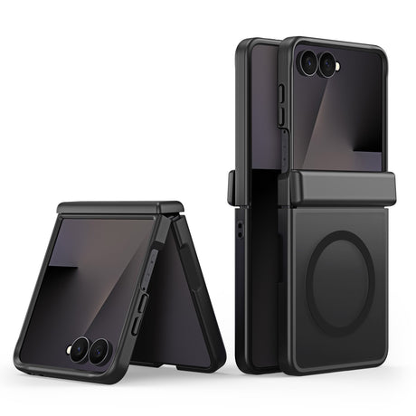 Samsung Galaxy Z Flip8 DUX DUCIS Hybrid Deksel med Matt Bakside – MagSafe Kompatibel – Svart