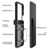 Samsung Galaxy Z Flip8 DUX DUCIS Hybrid Deksel med Matt Bakside – MagSafe Kompatibel – Svart