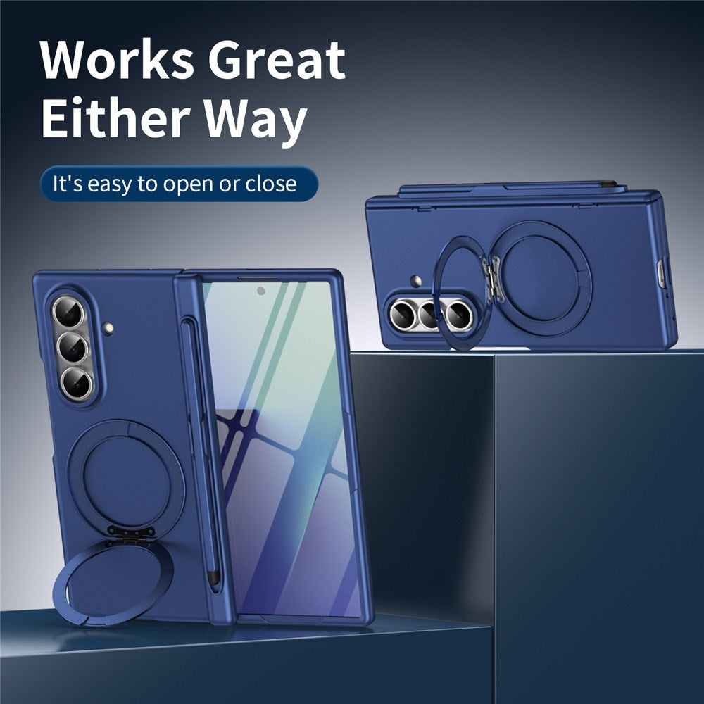 Samsung Galaxy Z Fold8 Ultra EIDERWOOD Deksel med Skjermbeskyttelse & Stativfunksjon - Blå