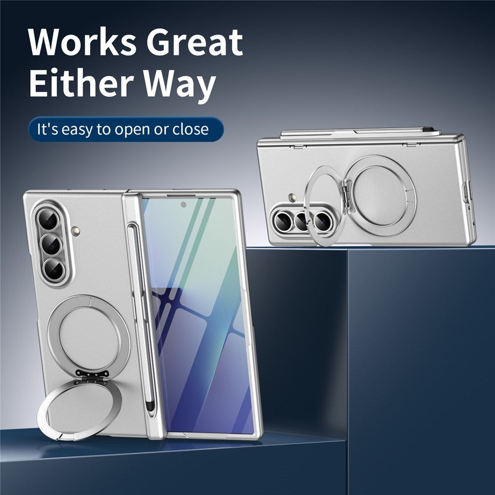 Samsung Galaxy Z Fold8 Ultra EIDERWOOD Deksel med Skjermbeskyttelse & Stativfunksjon - Sølv