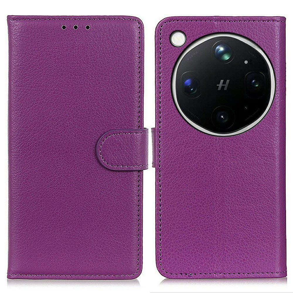 OPPO Find X9 Ultra EIDERWOOD Kunstskinn Flip Deksel m. Kortlomme & Stativfunksjon - Lilla
