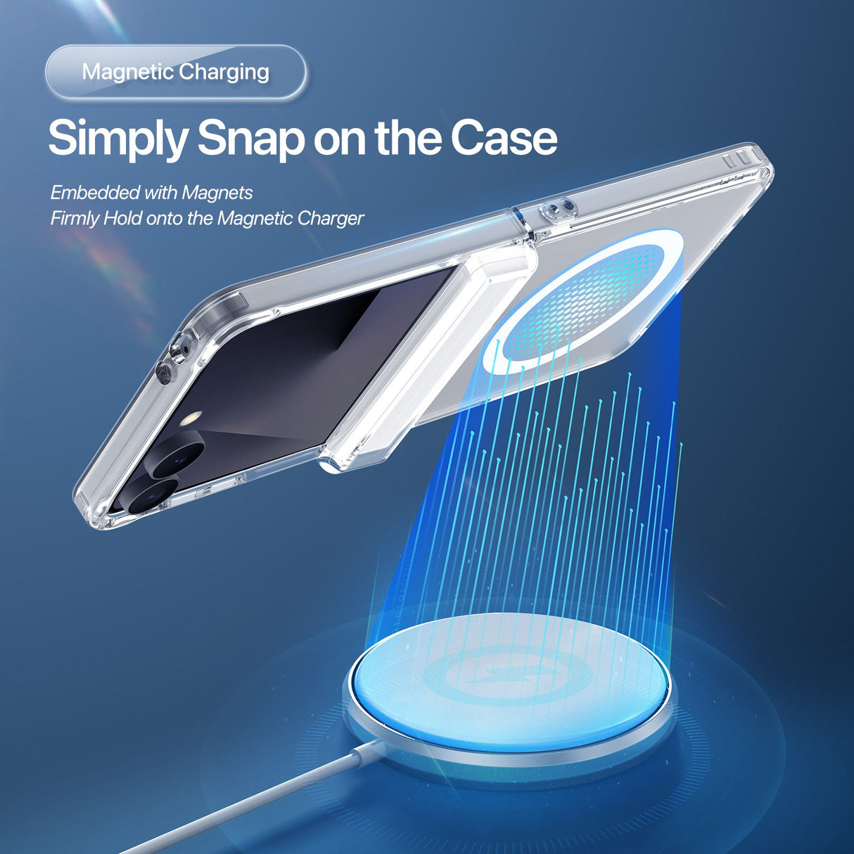 Samsung Galaxy Z Flip8 DUX DUCIS Hybrid Deksel – MagSafe Kompatibelt – Gjennomsiktig