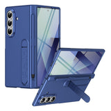 Samsung Galaxy Z Fold8 Ultra Hard Plast Deksel m. Skjermbeskytter & Støttefunksjon - Mørkeblå