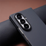 Samsung Galaxy Z Fold8 Hardt Plast Carbon Deksel - MagSafe Kompatibel - Grå