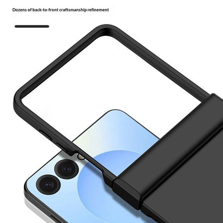 Samsung Galaxy Z Flip8 EIDERWOOD Hard Plast Deksel med Hengsel - Gul