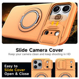 iPhone 18 Pro / 17 Pro EIDERWOOD Hybrid Håndverker Deksel m. Kortholder & Cam Slider - MagSafe Kompatibel - Oransje