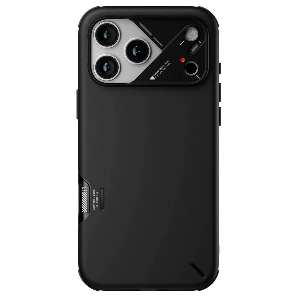 iPhone 17 Pro AULUMU Støtdempende Hybrid Deksel – MagSafe Kompatibelt – Svart