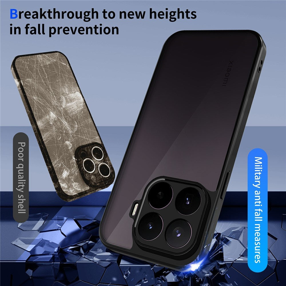 Xiaomi 17T Pro Hybrid Deksel med Matt Overflate - Svart / Gjennomsiktig