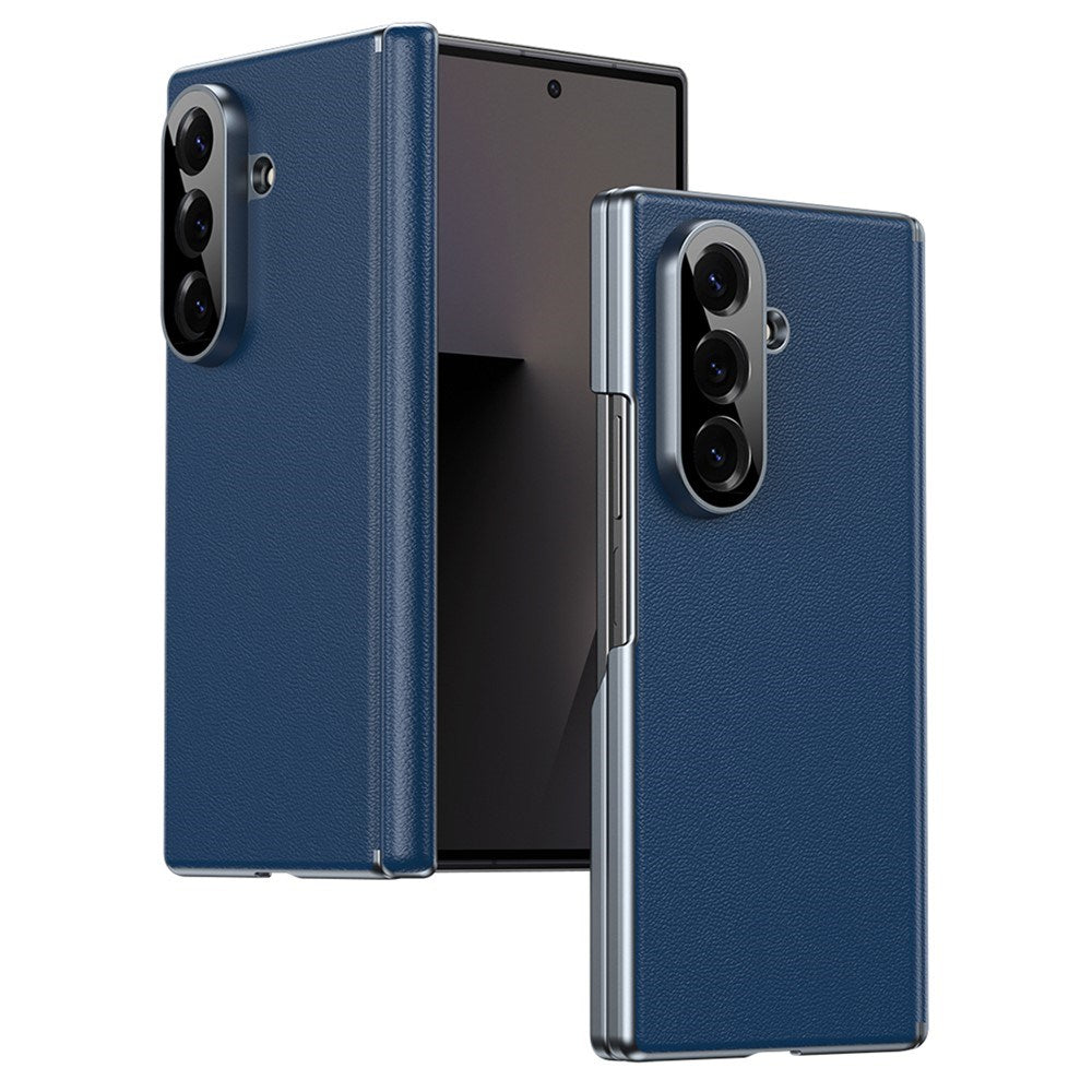 Samsung Galaxy Z Fold8 Kunstskinn Bak Deksel - Blå