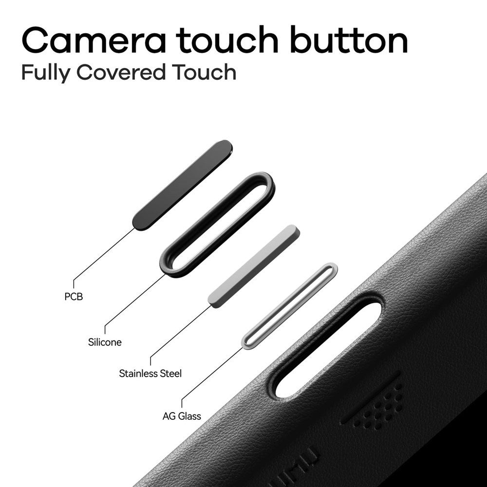 iPhone 17 Pro Max AULUMU Kunstskinn Deksel - MagSafe Kompatibel - Svart