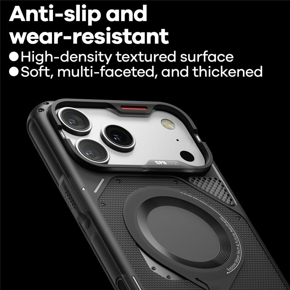 iPhone 17 Pro AULUMU Varmeavledende Fleksibelt Deksel – MagSafe Kompatibelt – Svart