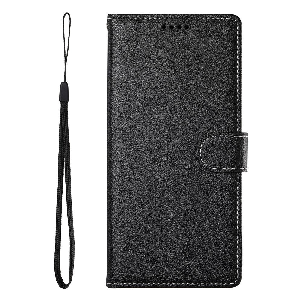 Samsung Galaxy S26 FE EIDERWOOD Flip Deksel med Kortholder og Stropp - Svart