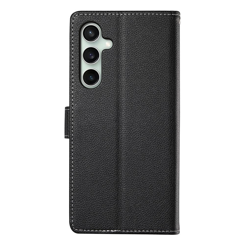 Samsung Galaxy S26 FE EIDERWOOD Flip Deksel med Kortholder og Stropp - Svart