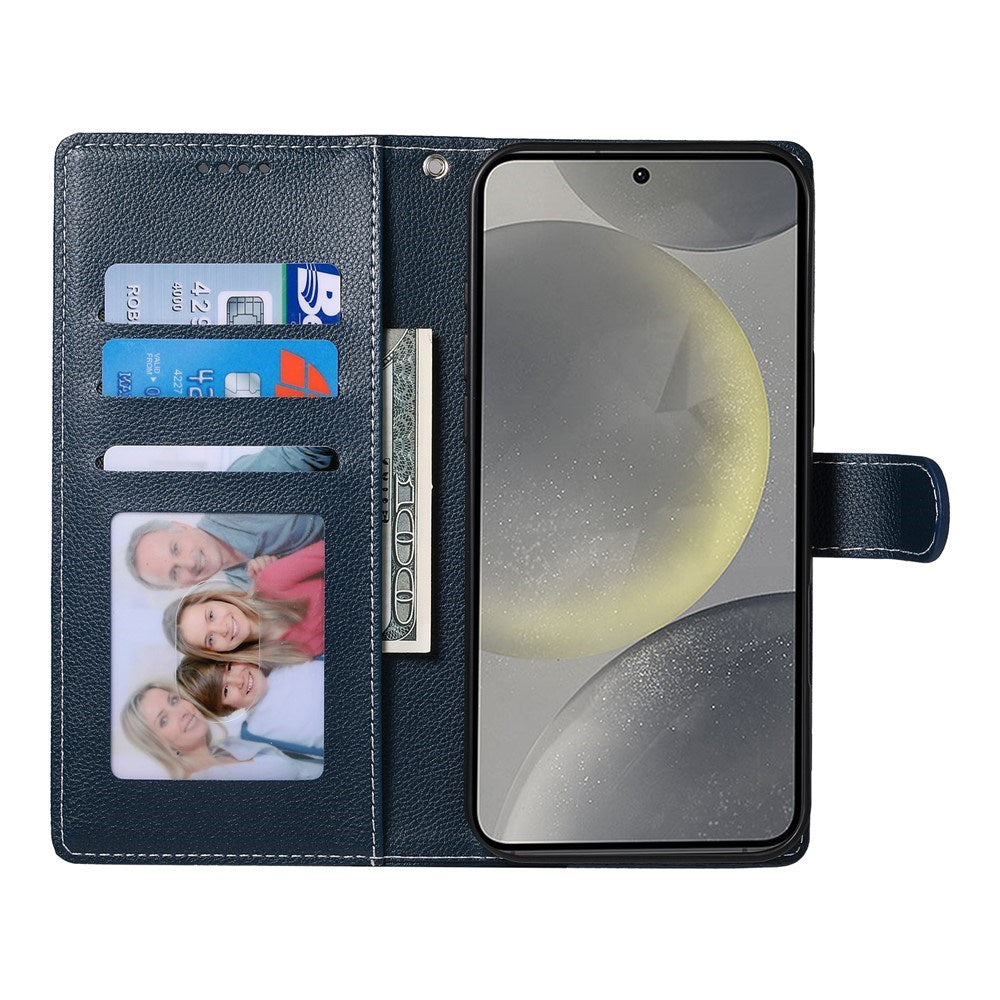 Samsung Galaxy S26 FE EIDERWOOD Flip Deksel med Kortholder og Stropp - Blå