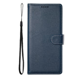 Samsung Galaxy S26 FE EIDERWOOD Flip Deksel med Kortholder og Stropp - Blå