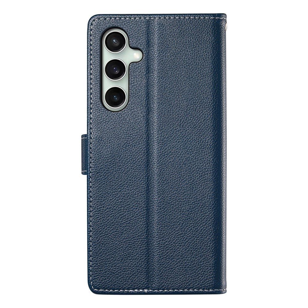 Samsung Galaxy S26 FE EIDERWOOD Flip Deksel med Kortholder og Stropp - Blå