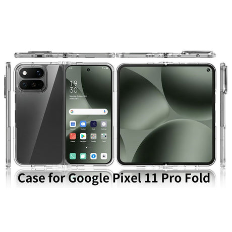 Google Pixel 11 Pro Fold EIDERWOOD Hybrid Plast Deksel - Gjennomsiktig