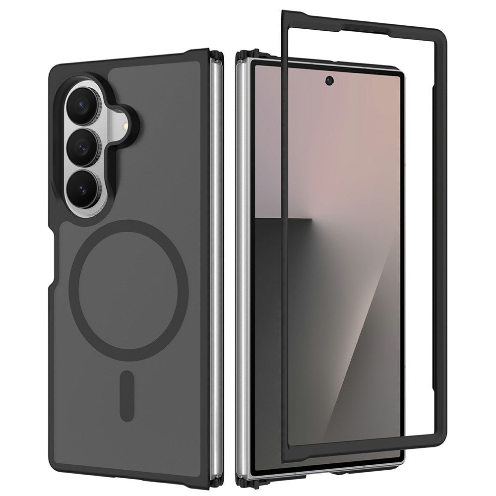 Samsung Galaxy Z Fold8 Ultra Matt Fleksibelt Plast Deksel - MagSafe Kompatibel - Svart