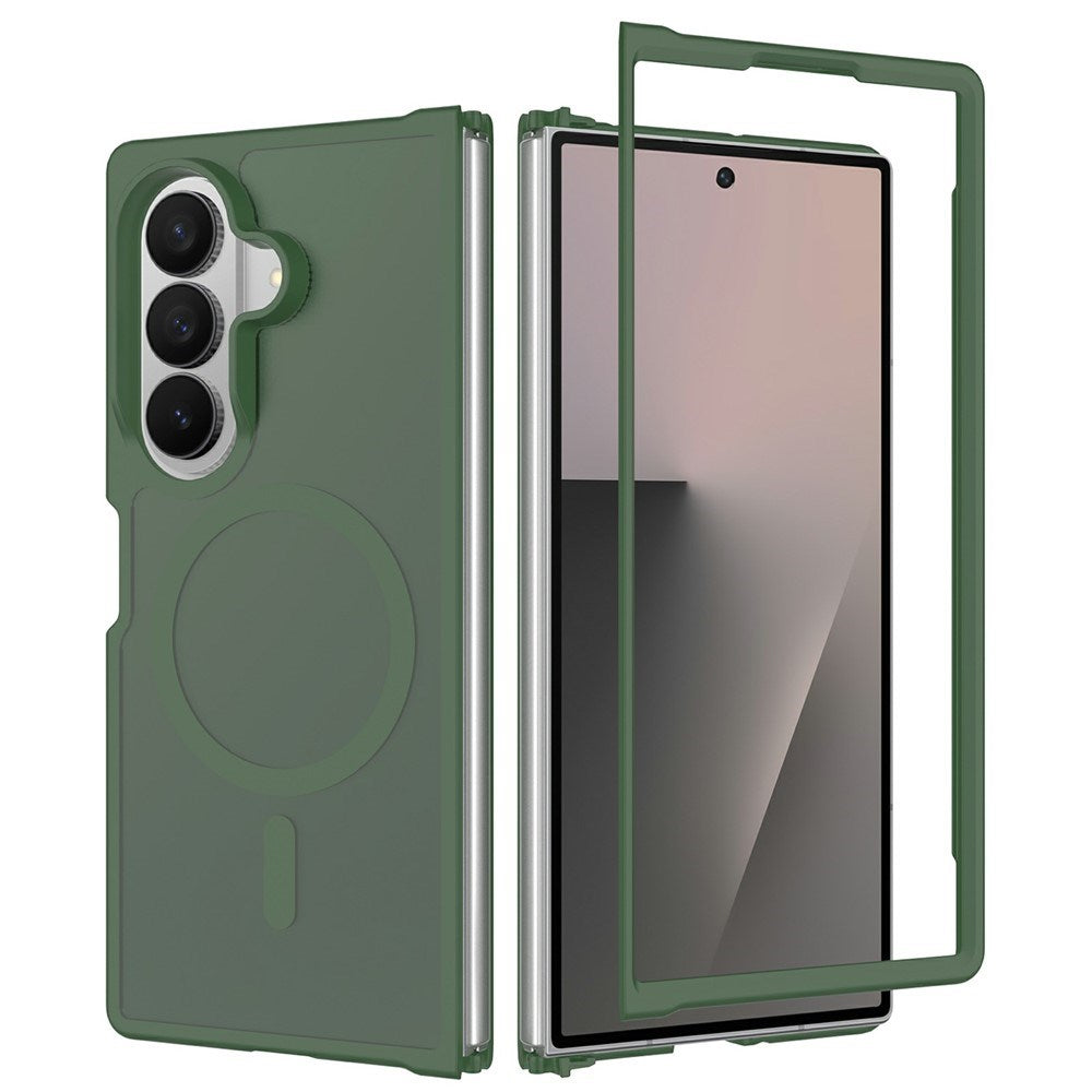 Samsung Galaxy Z Fold8 Ultra Matt Fleksibelt Plast Deksel - MagSafe Kompatibel - Grønn