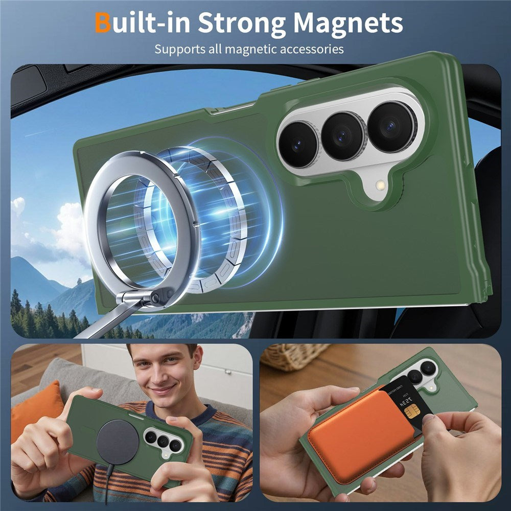 Samsung Galaxy Z Fold8 Ultra Matt Fleksibelt Plast Deksel - MagSafe Kompatibel - Grønn