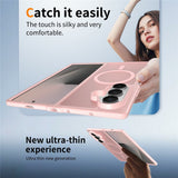 Samsung Galaxy Z Fold8 Ultra Matt Fleksibelt Plast Deksel - MagSafe Kompatibel - Rosa