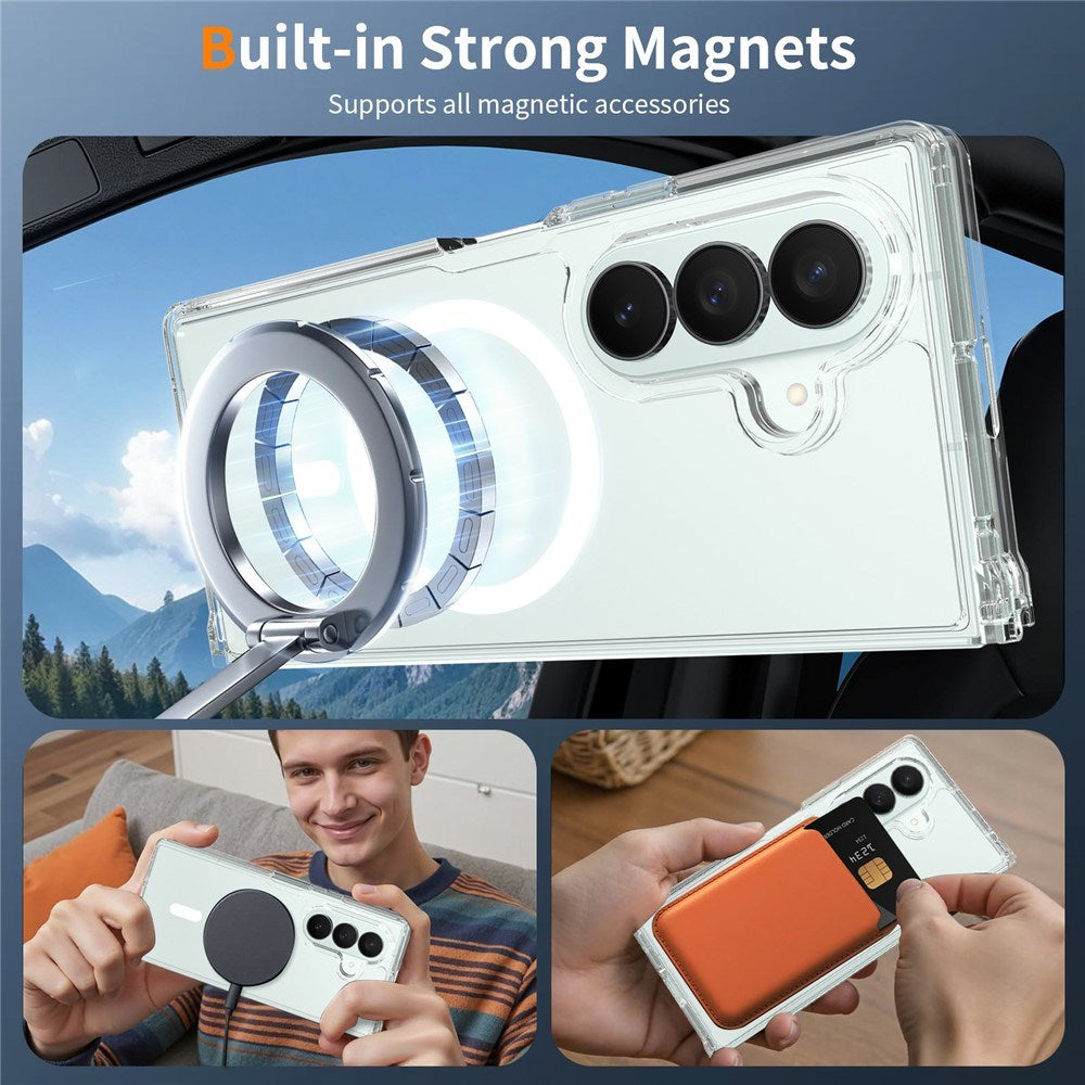 Samsung Galaxy Z Fold8 Ultra Hybrid Plast Deksel - MagSafe Kompatibel - Gjennomsiktig