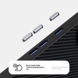 Google Pixel 11 Pro XL ABEEL Hybrid Deksel med Karbonfibertekstur - Svart / Grønn