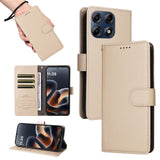 Motorola Edge 70 Pro EIDERWOOD Kunstskinn Flip Deksel m. Stropp - Beige