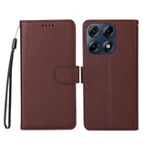 Motorola Edge 70 Pro EIDERWOOD Kunstskinn Flip Deksel m. Stropp - Brun