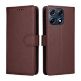 Motorola Edge 70 Pro EIDERWOOD Kunstskinn Flip Deksel m. Stropp - Brun