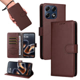 Motorola Edge 70 Pro EIDERWOOD Kunstskinn Flip Deksel m. Stropp - Brun