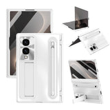 Samsung Galaxy Z Fold8 EIDERWOOD Deksel med Stylus Penn & Støtte - Hvit